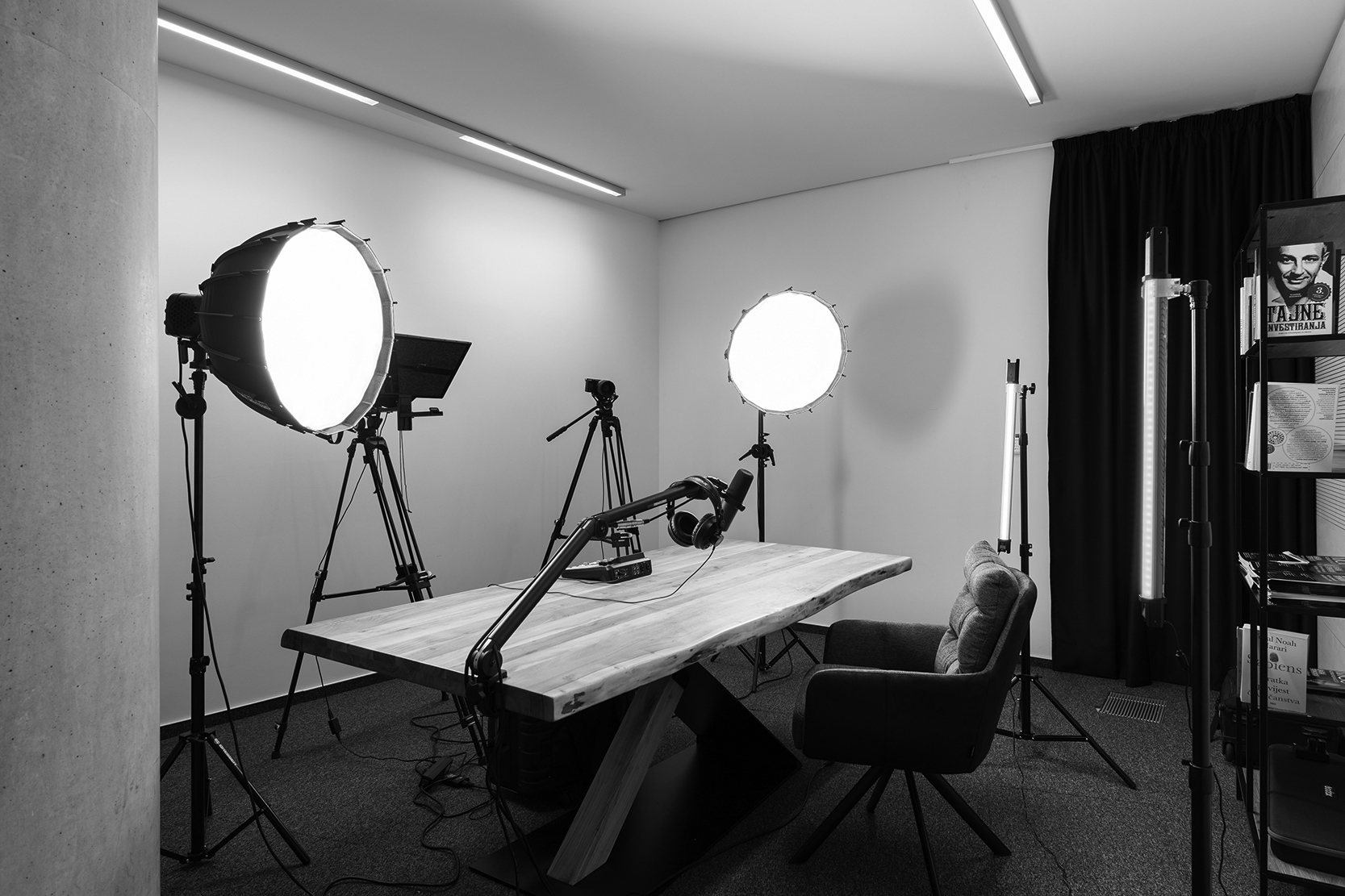 Studio za video i podcast u Sky Officeu Zagreb